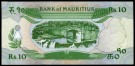 Mauritius: 10 Rupees (1985 Z/1) ND, #35, kv.01 (Nr.151), bakark medfølger thumbnail