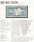 Burundi: 10 Francs 1997, kv. 0 (Nr.1), bakark medfølger thumbnail
