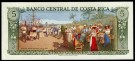 Costa Rica: 5 Colones 1989, #236d, kv. 0/01 (Nr.42), bakark medfølger thumbnail