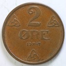 2 øre 1947 , kv. 1+ (Nr.110) thumbnail