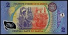Samoa: 2 Tala (1990) ND, #31e, kv. 0 (Nr.62), bakark medfølger thumbnail