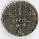 1 øre 1942 Jern, kv. 1+ (Nr. 50) thumbnail