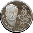 Myntbrev. Nr. 131/1, Nobels fredspris Martti Ahtisaari (Sølv) thumbnail