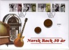 Myntbrev. Nr. 140, Norsk Rock 50 År (Rock'n Roll) thumbnail