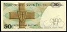 Polen: 50 Zloty 1988, #142c, kv. 0 (Nr.41), bakark medfølger thumbnail