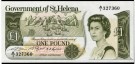 Saint Helena: 1 Pound (1981) ND, #9a, kv.0 (Nr.150), bakark medfølger thumbnail