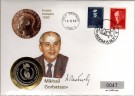 Myntbrev. Nr. 001, Gorbatsjov mottok Nobels fredspris 1990 thumbnail