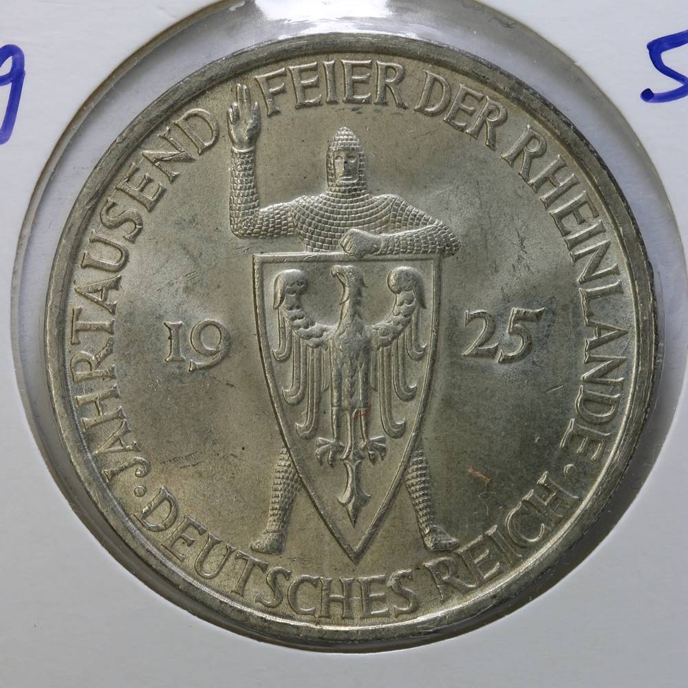 Weimar Republic. // Vekt: 25 gr. // Silver: 0,500 // ASW: 37mm.
