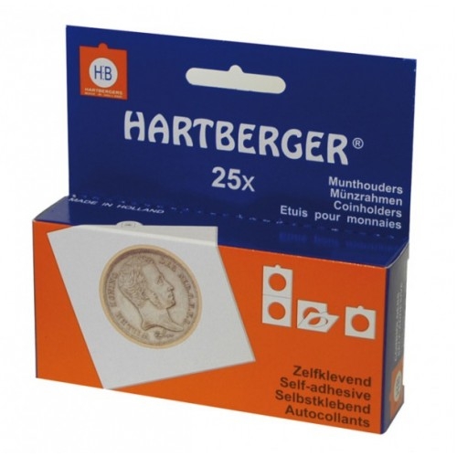 Hartberger myntrammer med lim i pakker à 25 stk.  